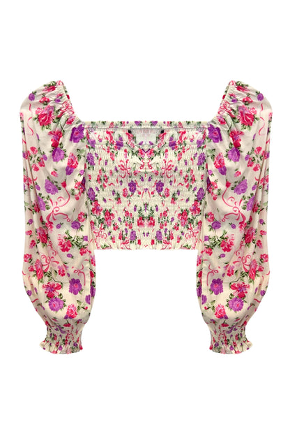TWEEN CHLOE PRINTED LONG SLEEVE TOP - FINAL SALE