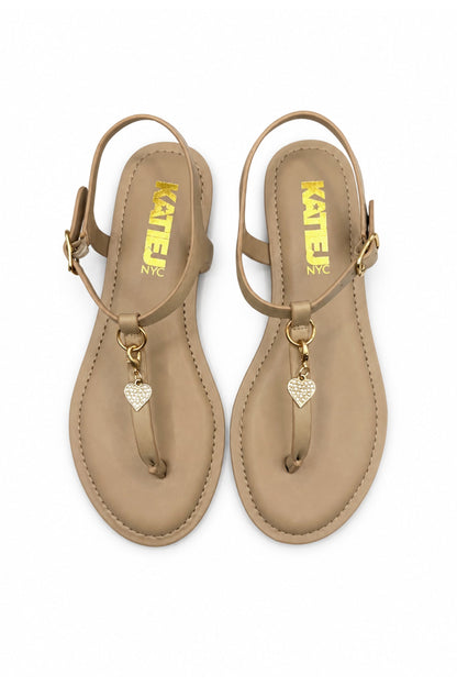 DANI CHARM LEATHER SANDAL