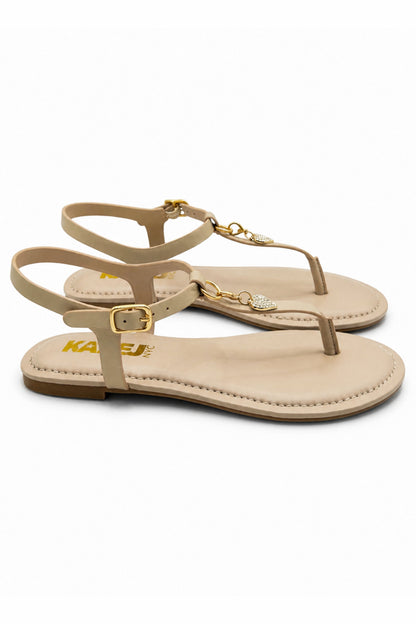 DANI CHARM LEATHER SANDAL