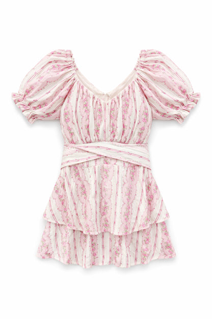 JUNIOR DELILAH PRINTED DRESS