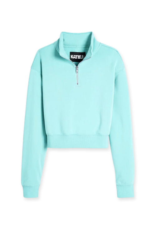 JUNIOR DYLAN THREE QUARTER ZIP SWEATSHIRT - FINAL SALE