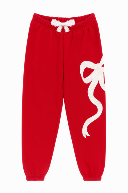 TWEEN DYLAN BOW APPLIQUE SWEATPANT