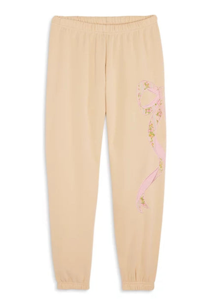 TWEEN DYLAN BOW APPLIQUE SWEATPANT