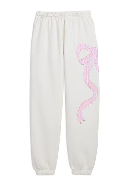 TWEEN DYLAN BOW APPLIQUE SWEATPANT