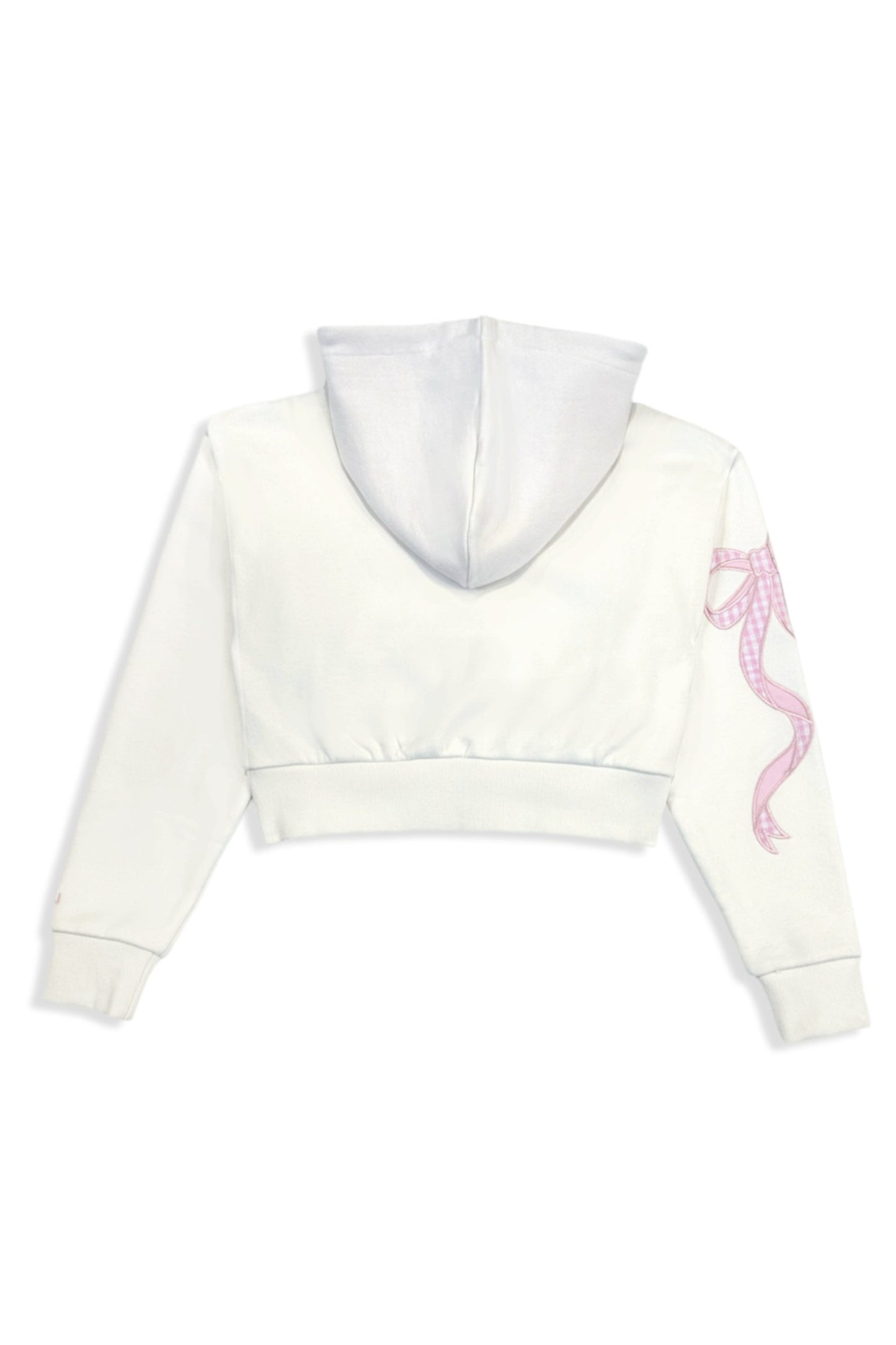 JUNIOR DYLAN BOW APPLIQUE ZIP HOODIE