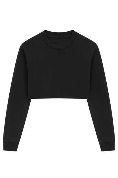 JUNIOR DYLAN SUPER CROP CREW SWEATSHIRT
