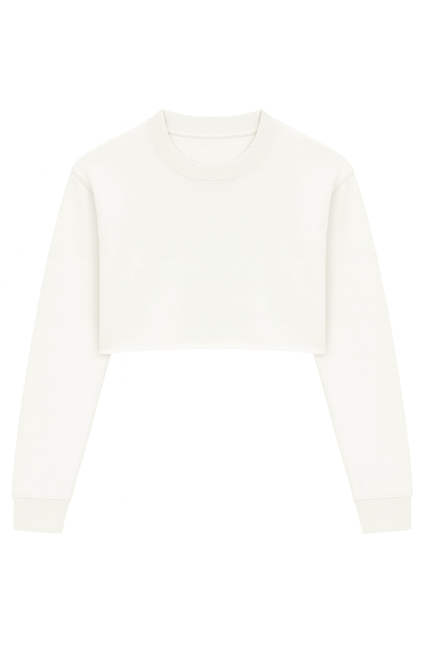 JUNIOR DYLAN SUPER CROP CREW SWEATSHIRT