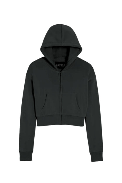 JUNIOR DYLAN ZIP CROP HOODIE