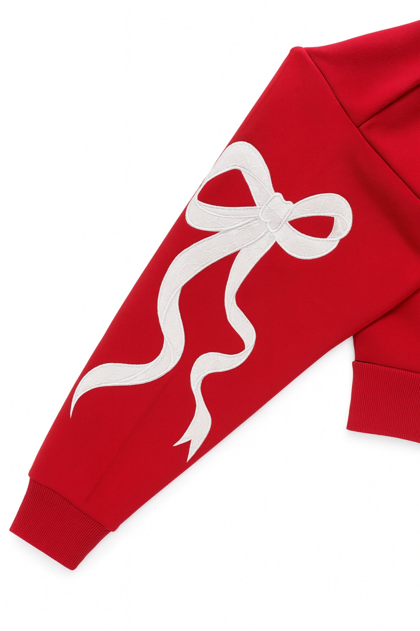 JUNIOR DYLAN BOW APPLIQUE ZIP HOODIE