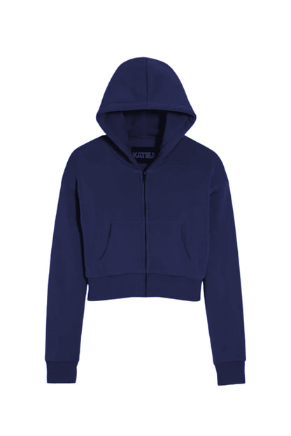 JUNIOR DYLAN ZIP CROP HOODIE