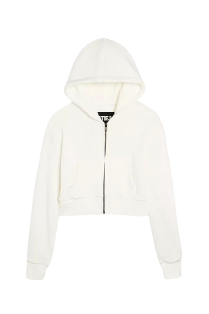 JUNIOR DYLAN ZIP CROP HOODIE
