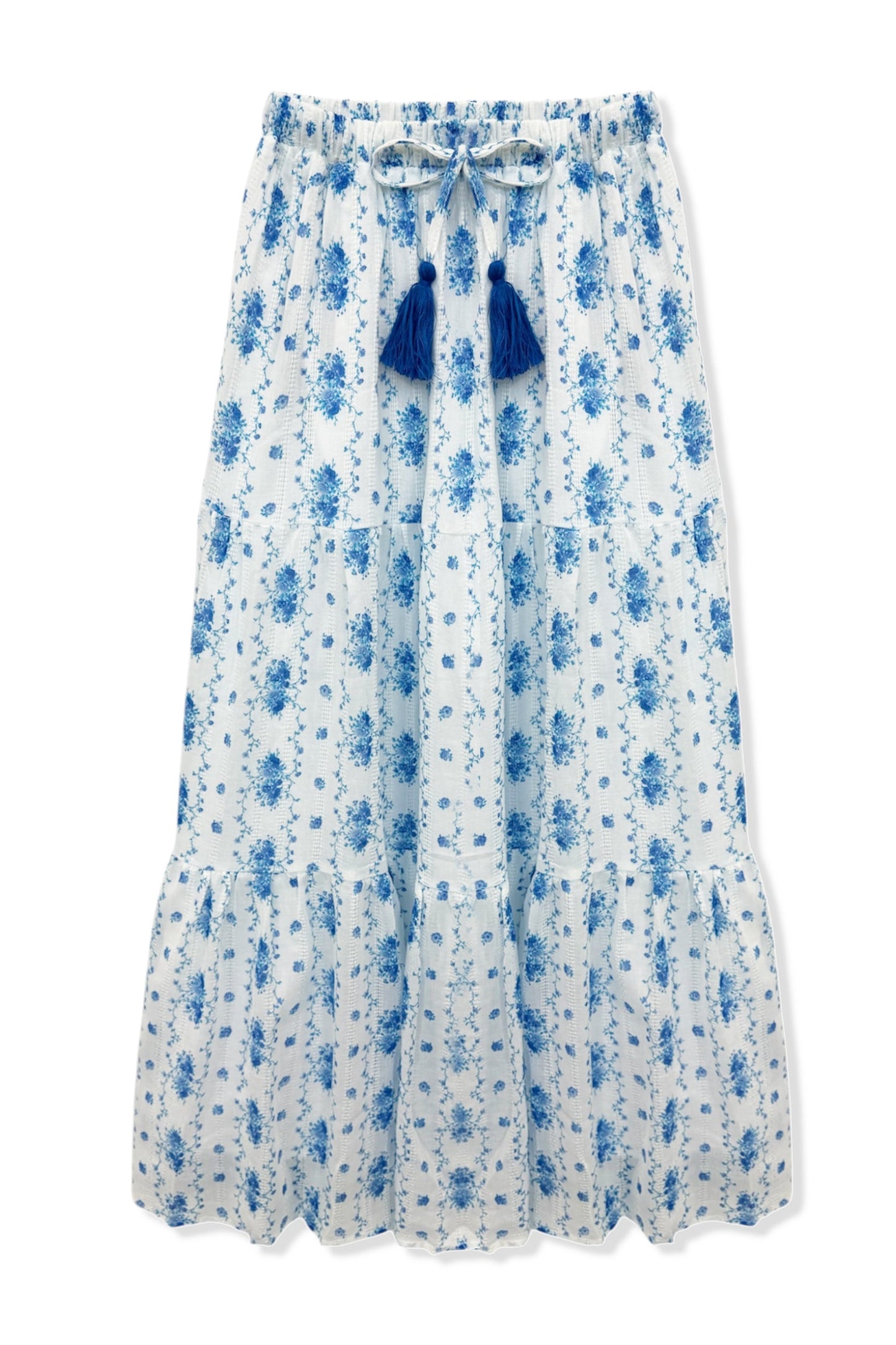 TWEEN ESME PRINTED TIERED MAXI SKIRT - FINAL SALE