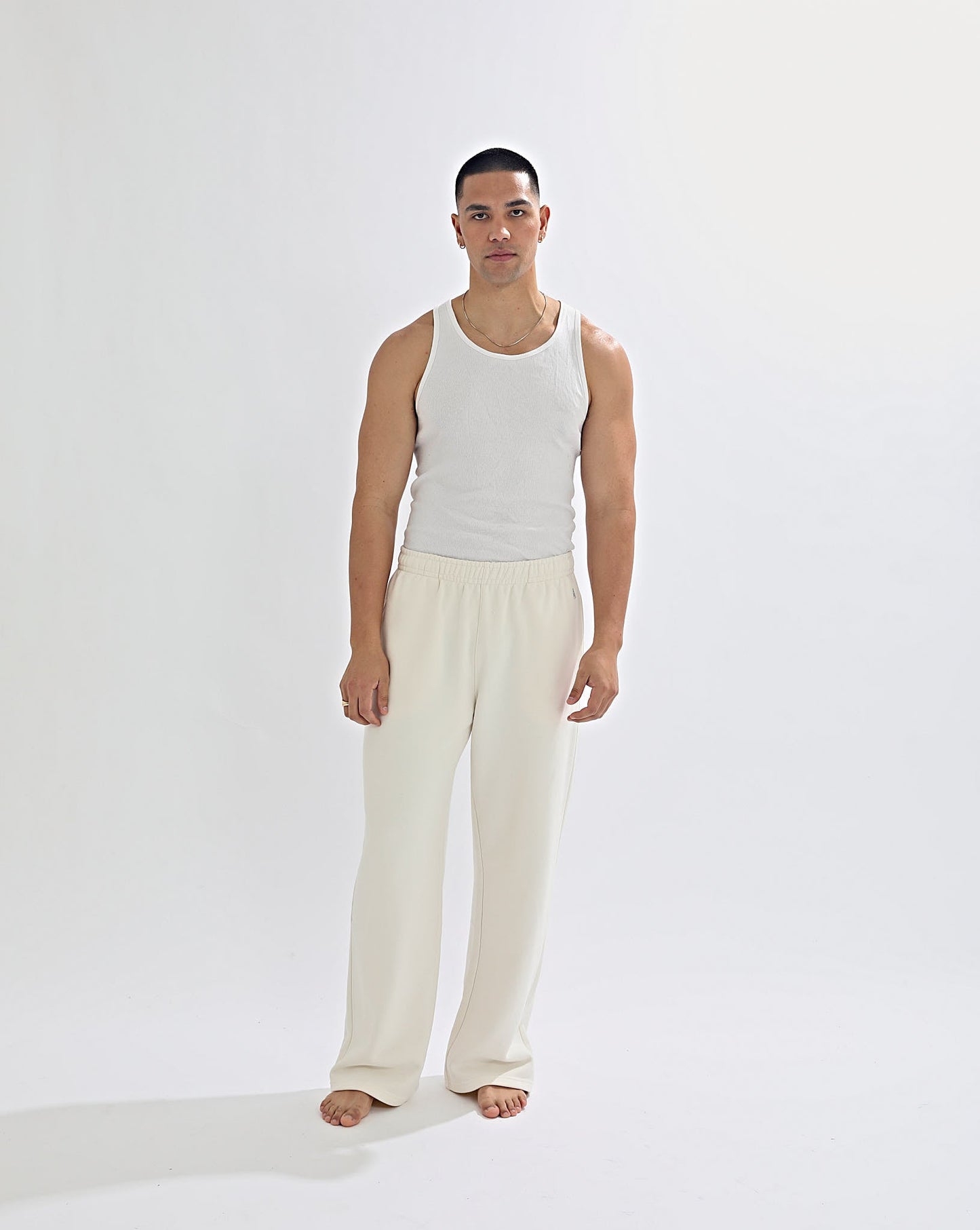 Alfie Trackpant Cream Cropped