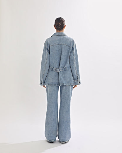Harley Denim Shirt Mid Blue