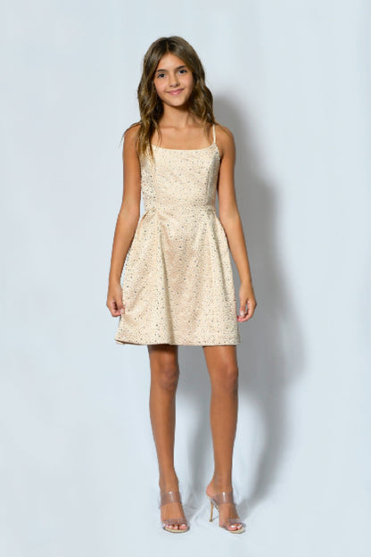 TWEEN GIANNA SPARKLE STONES DRESS