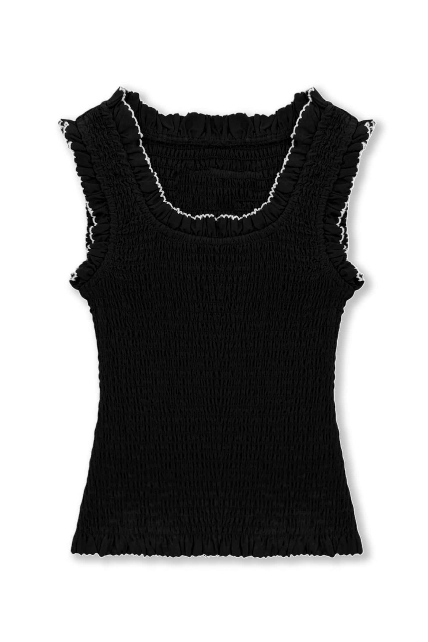 TWEEN HELENA SOLID SMOCKED TANK TOP - FINAL SALE
