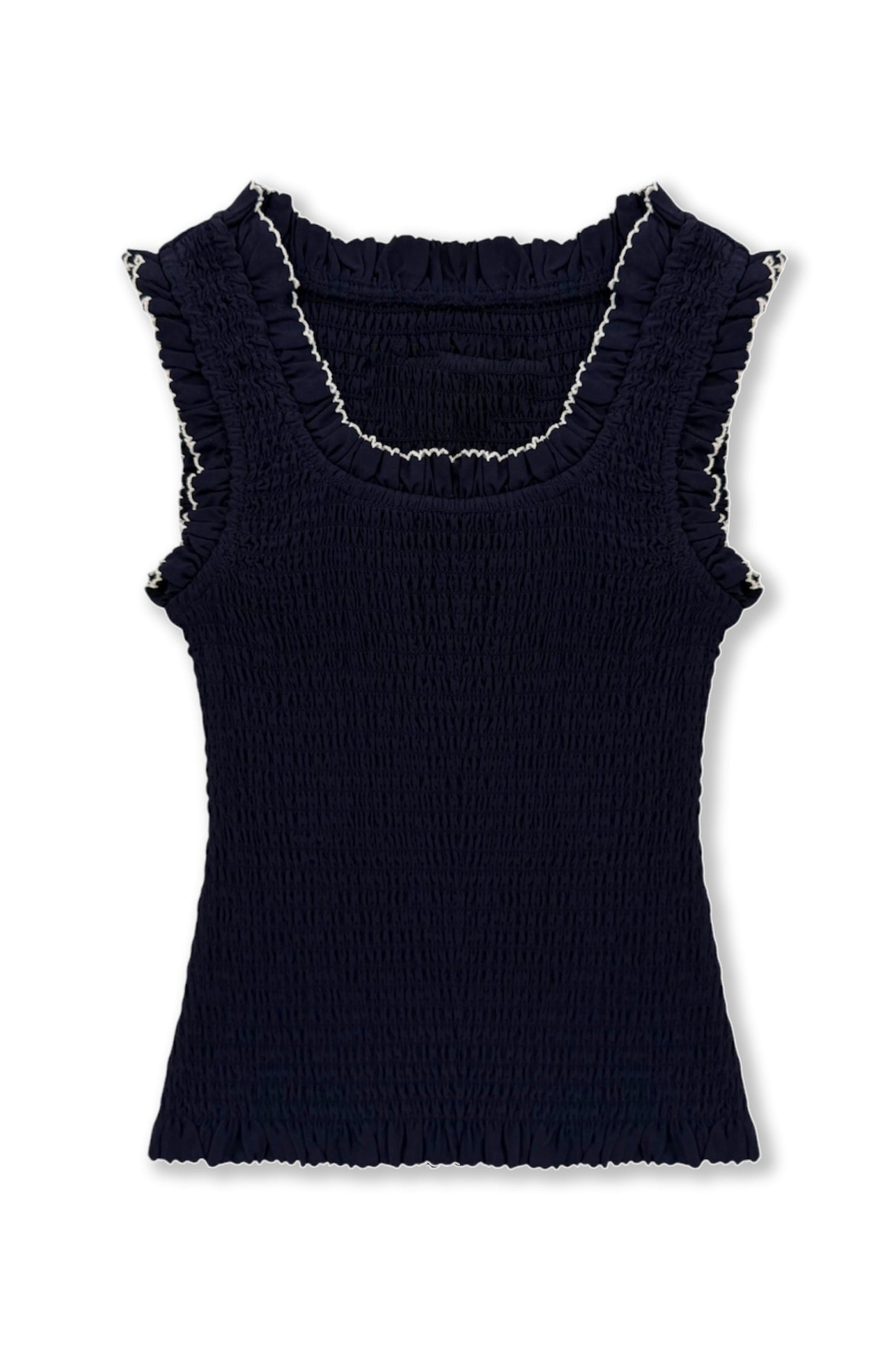 TWEEN HELENA SOLID SMOCKED TANK TOP - FINAL SALE