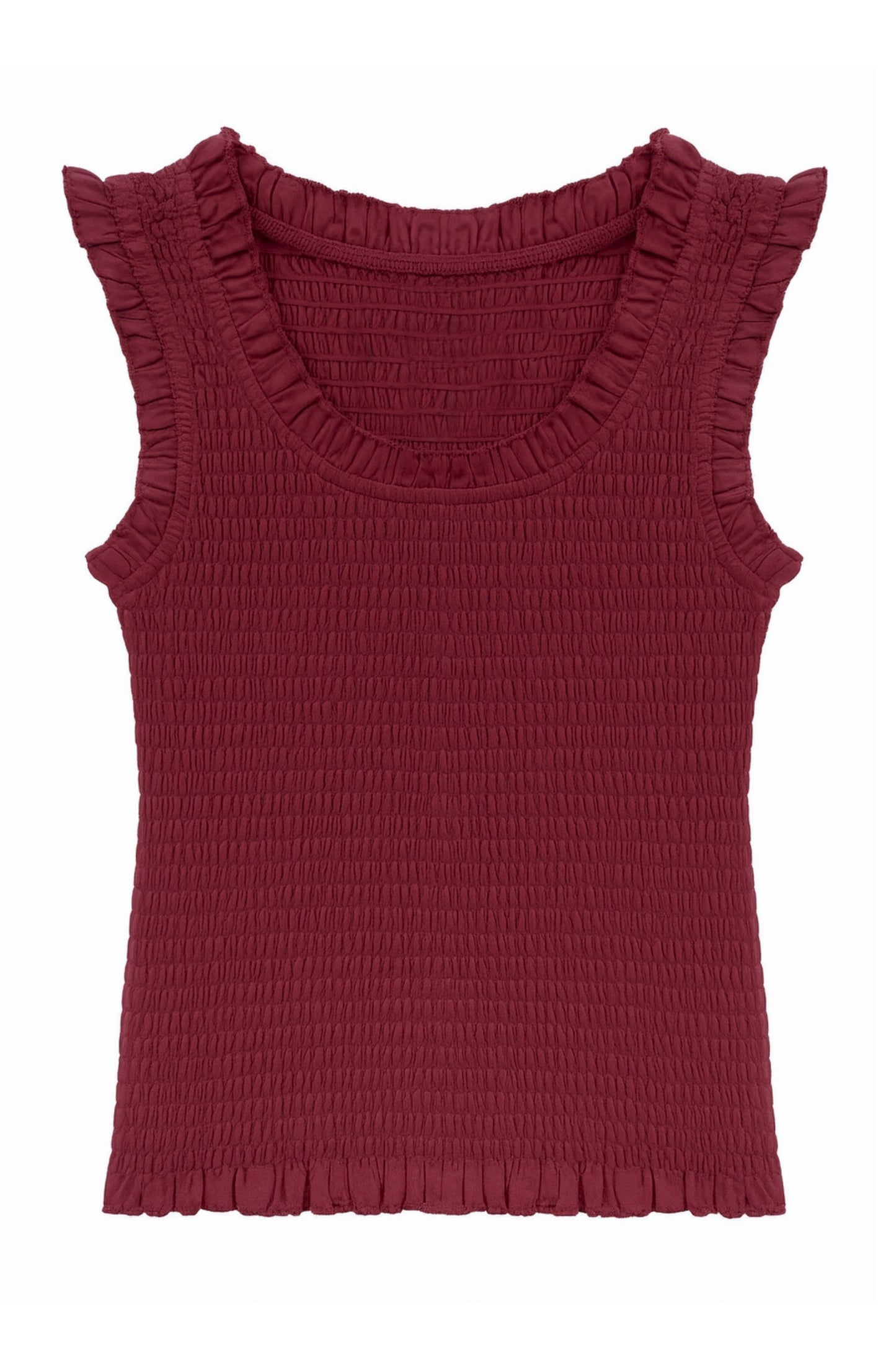 TWEEN HELENA SOLID SMOCKED TANK TOP - FINAL SALE