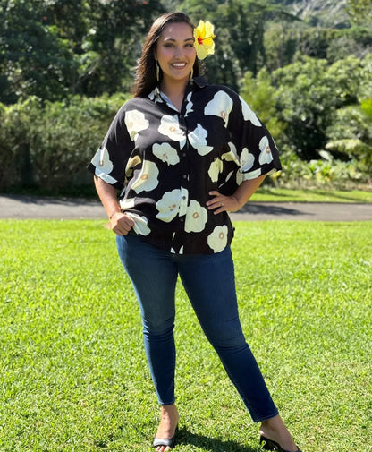 Hau Wailea Blouse Konane