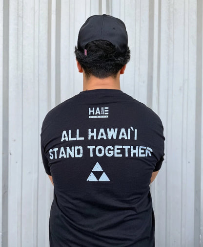 Hawaii Stands Together T-Shirt in Black