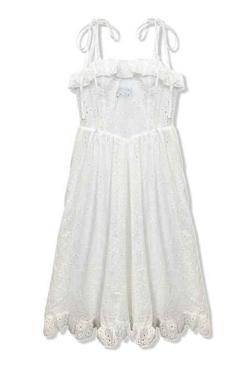 JUNIOR IVY CRINKLE WINDOWPANE MIDI DRESS