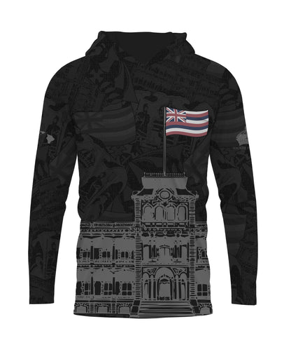 'Iolani Palace Collab Hooded Longsleeve Drifit