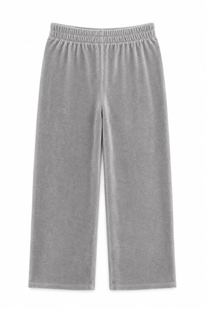 TWEEN JADE WIDE LEG VELOUR PANT