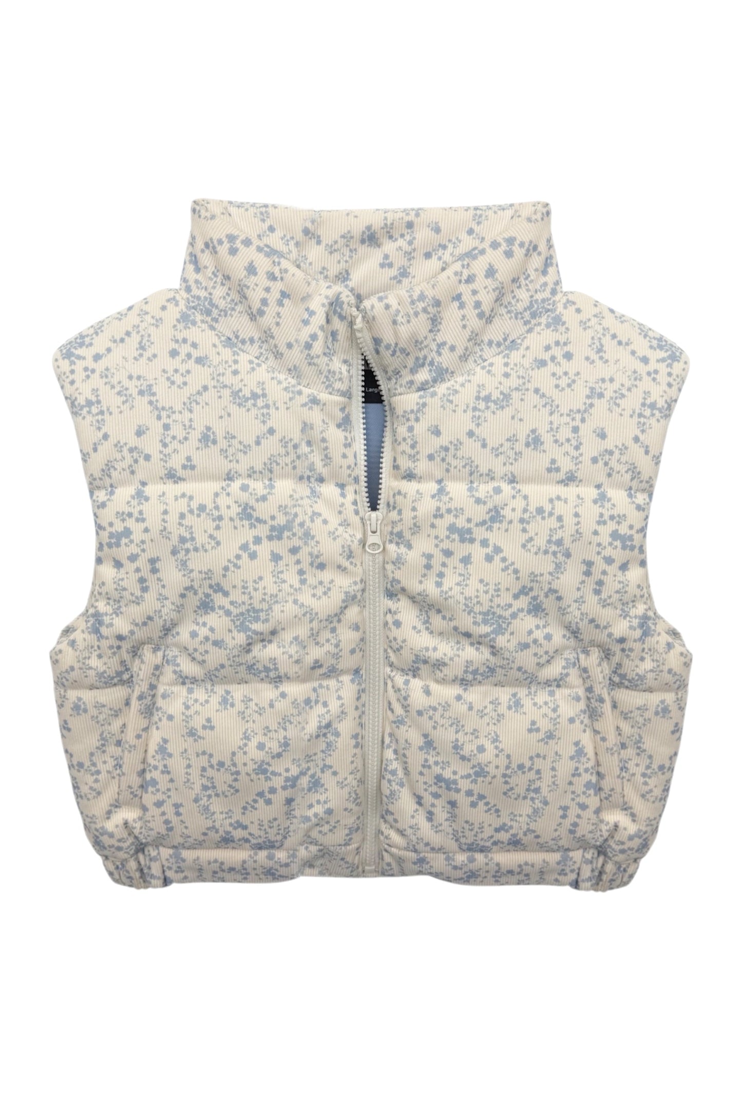 JUNIOR SNOWY CORDUROY PUFFER VEST