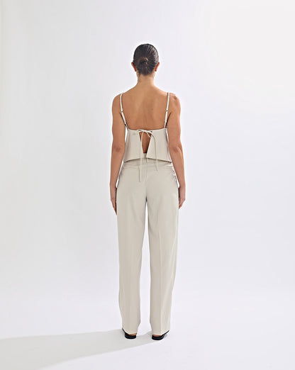 Naomi Trousers Almond Cropped