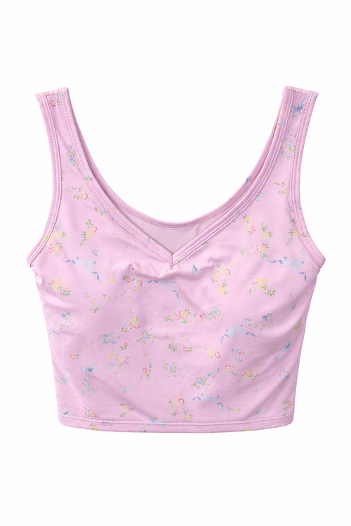 TWEEN KELSEY PRINTED ATHLETIC TANK