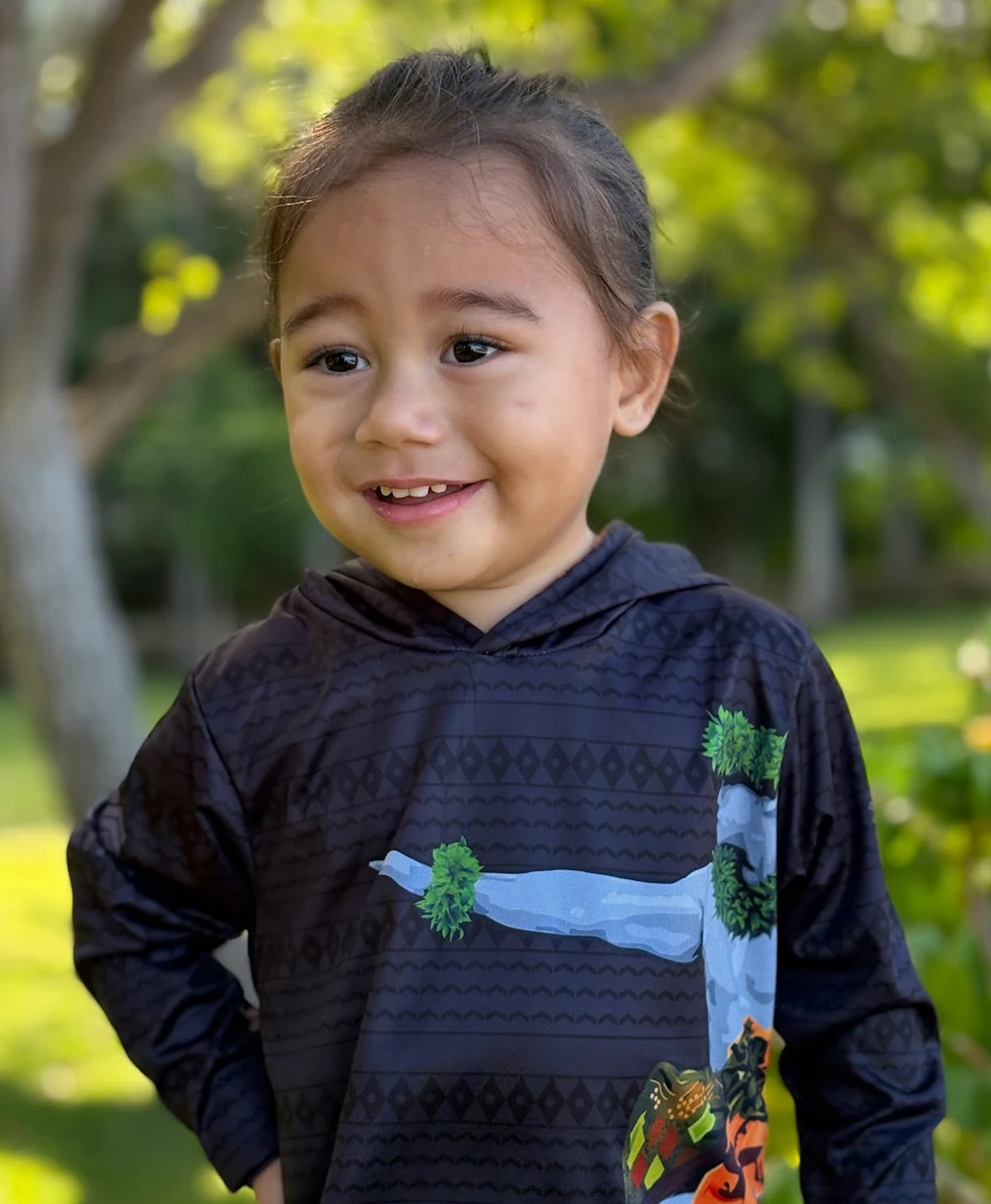 KE KAI O KAHIKI TODDLER Hooded Longsleeve Dri Fit