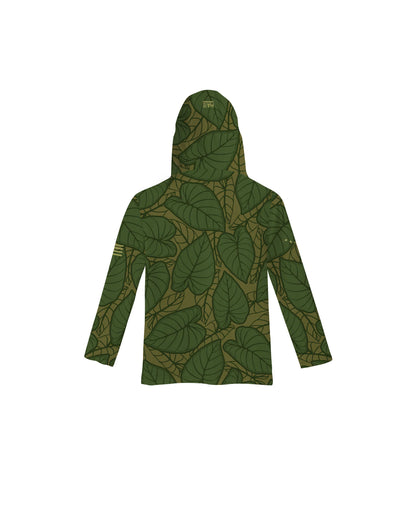 Kalo Patch Brown Toddler Hooded Longsleeve Drifit