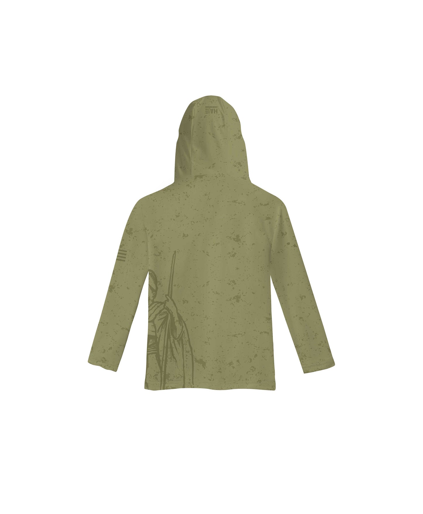 Kamehameha Toddler Hooded Longsleeve Drifit Olive