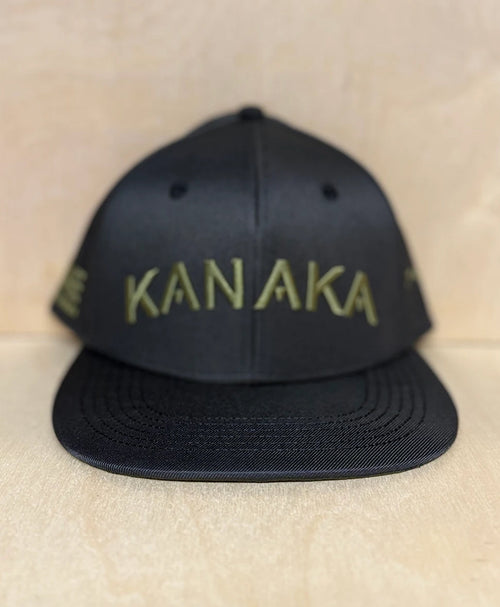 Kanaka 3D Puff Snapback Olive on Black