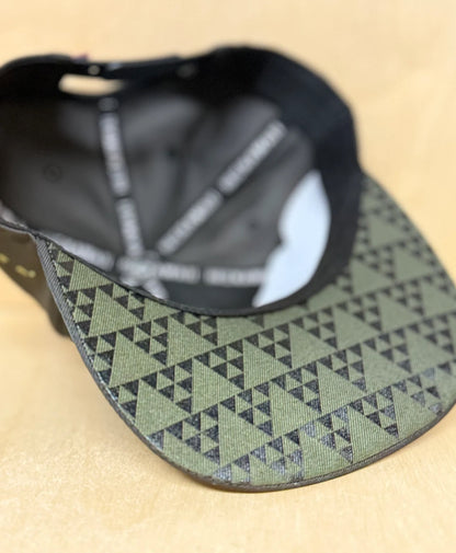 Kanaka 3D Puff Snapback Olive on Black