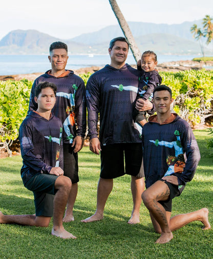Ke Kai O Kahiki Hooded Longsleeve Dri Fit