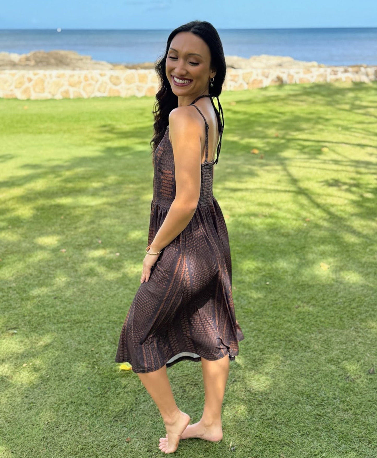 Kupulau Midi Dress Pewa