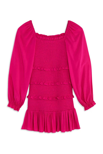 TWEEN LAILA LONG SLEEVE SOLID DRESS - FINAL SALE