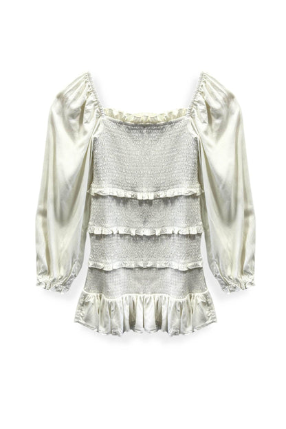 JUNIOR LAILA LONG SLEEVE SOLID DRESS