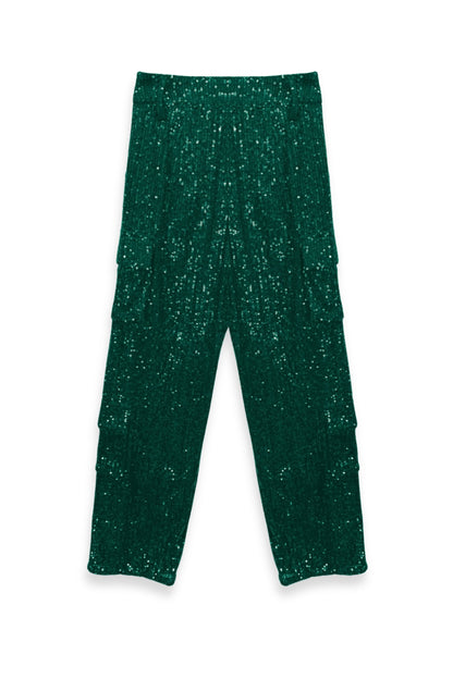TWEEN LEVI FULL SEQUIN CARGO PANT - FINAL SALE