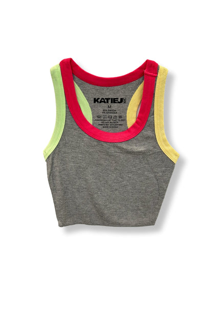 TWEEN LIVI RIBBED TANK SOLIDS - FINAL SALE