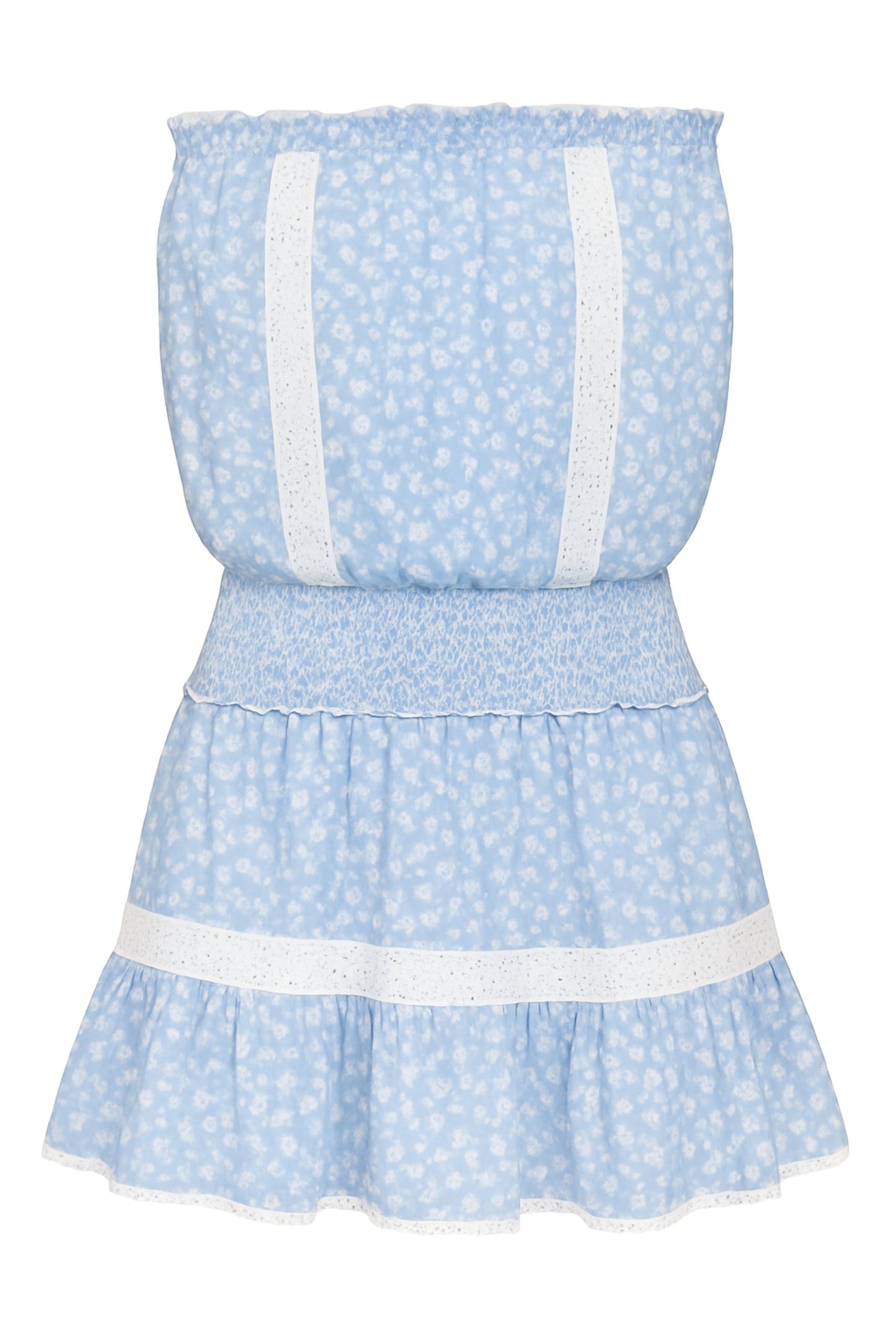 JUNIOR LUCIA LACE INSERT DAY DRESS