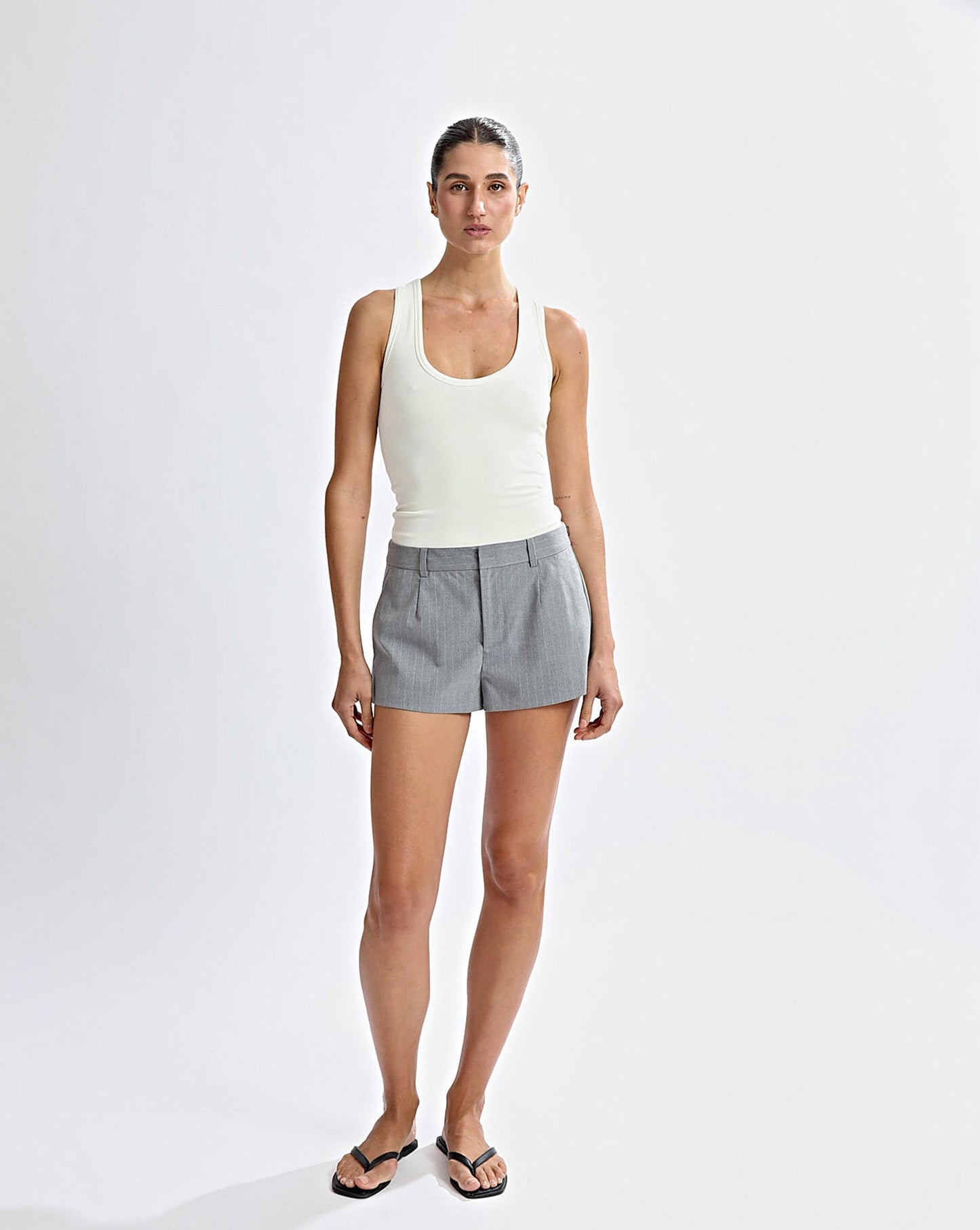 Luca Shorts Grey Stripe