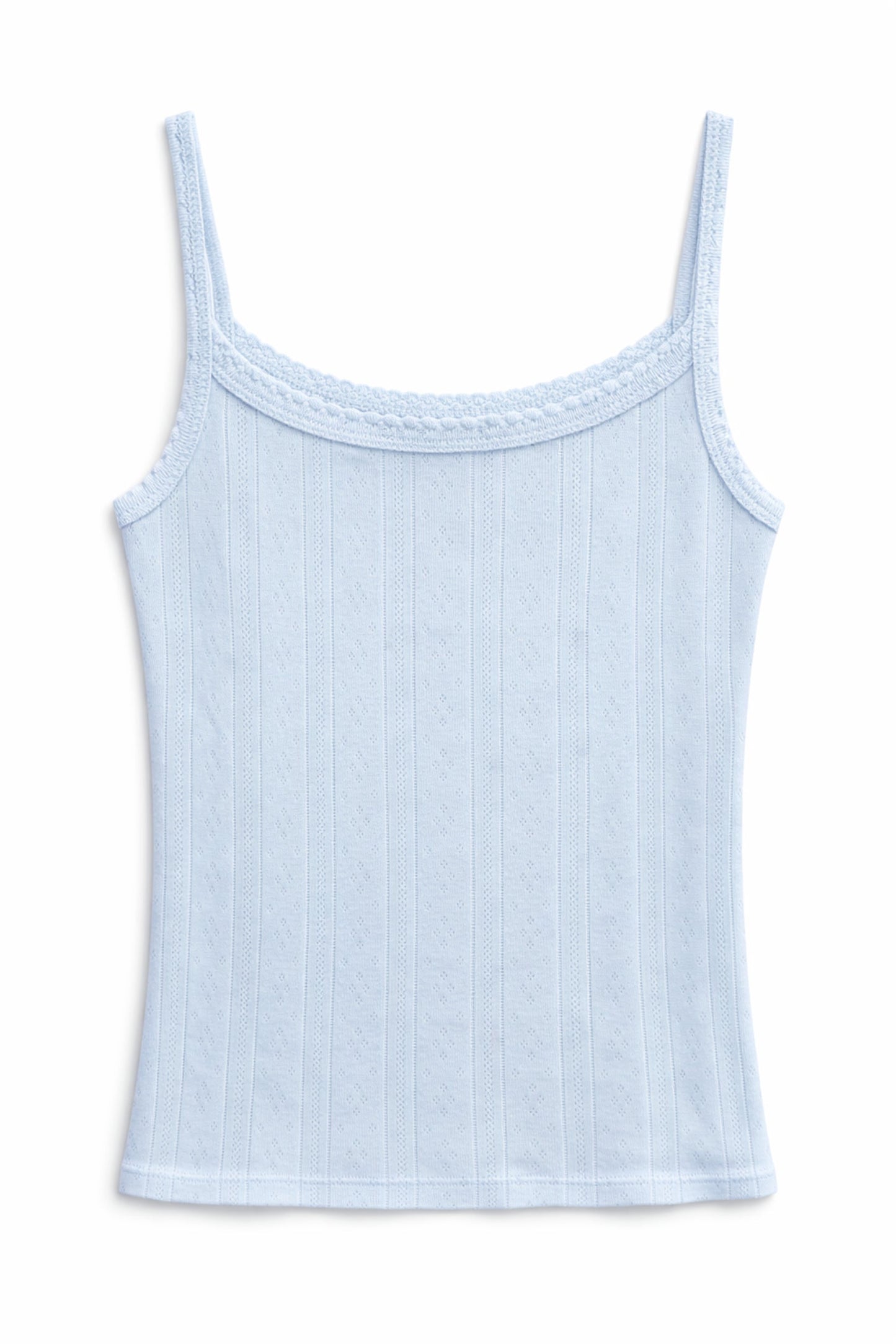 JUNIOR MARINA SOLID POINTELLE TANK TOP