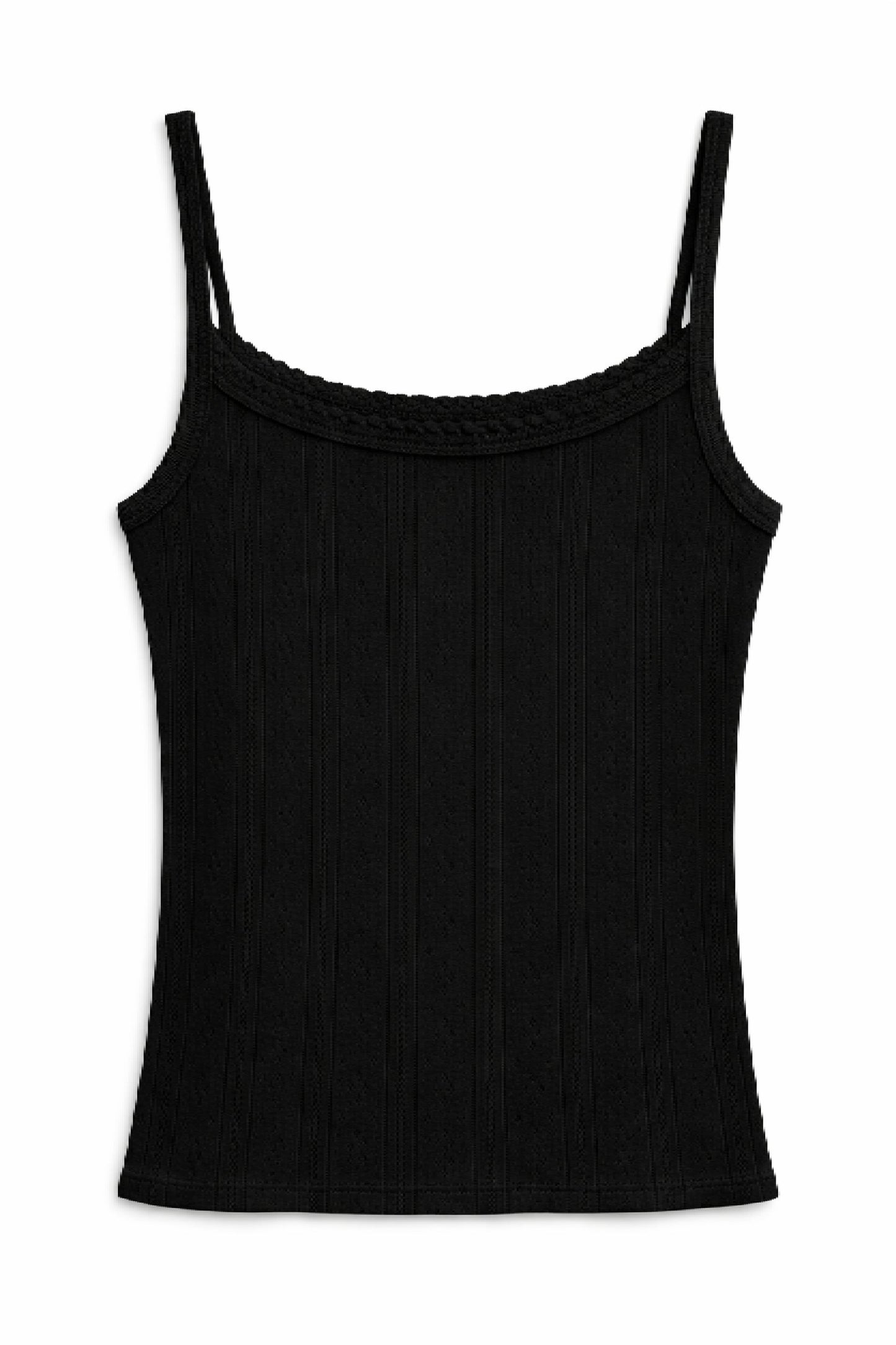 JUNIOR MARINA SOLID POINTELLE TANK TOP