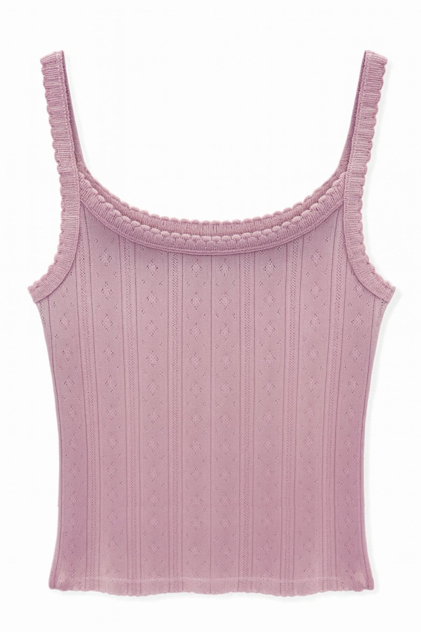 JUNIOR MARINA SOLID POINTELLE TANK TOP
