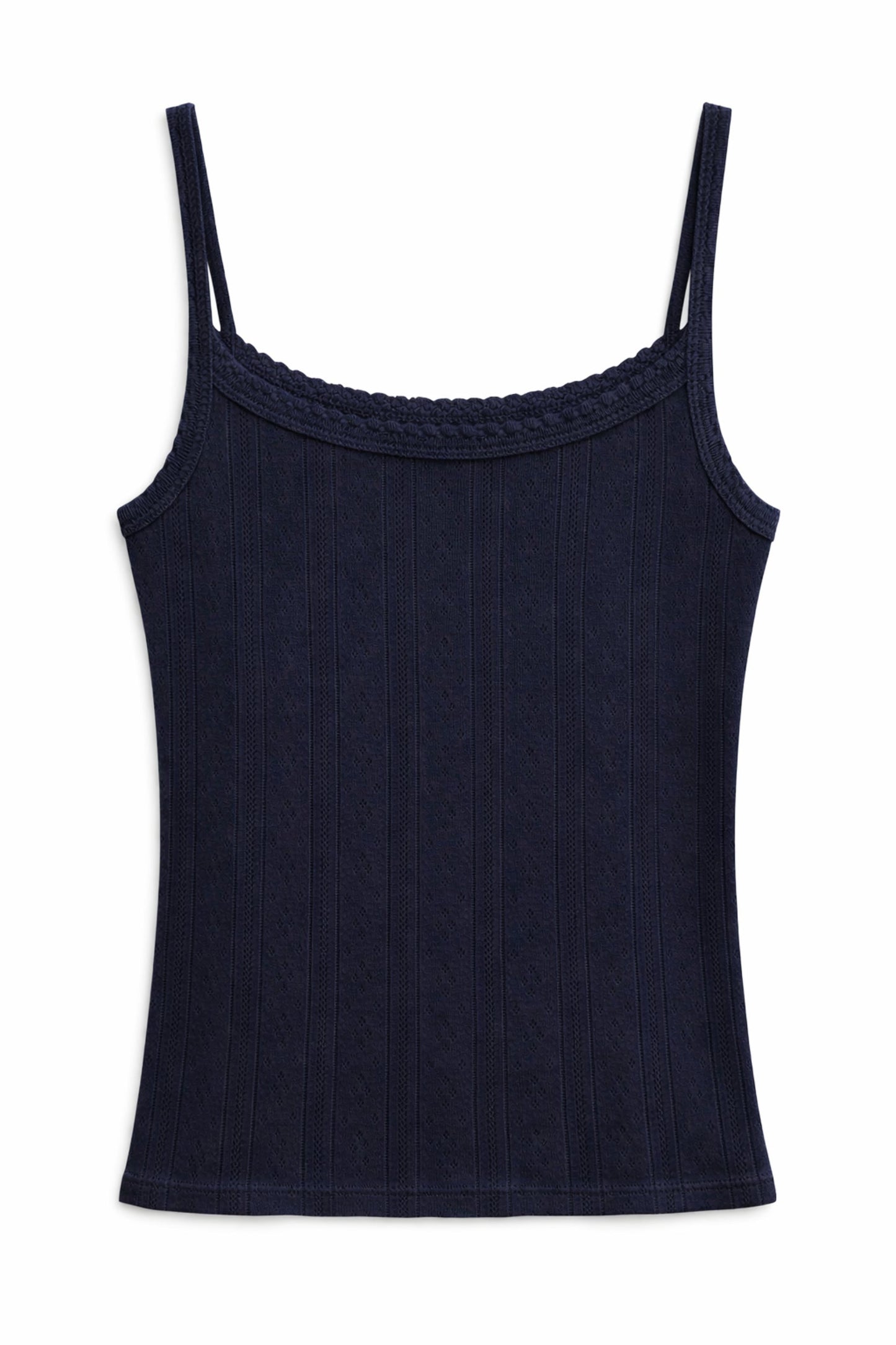 JUNIOR MARINA SOLID POINTELLE TANK TOP
