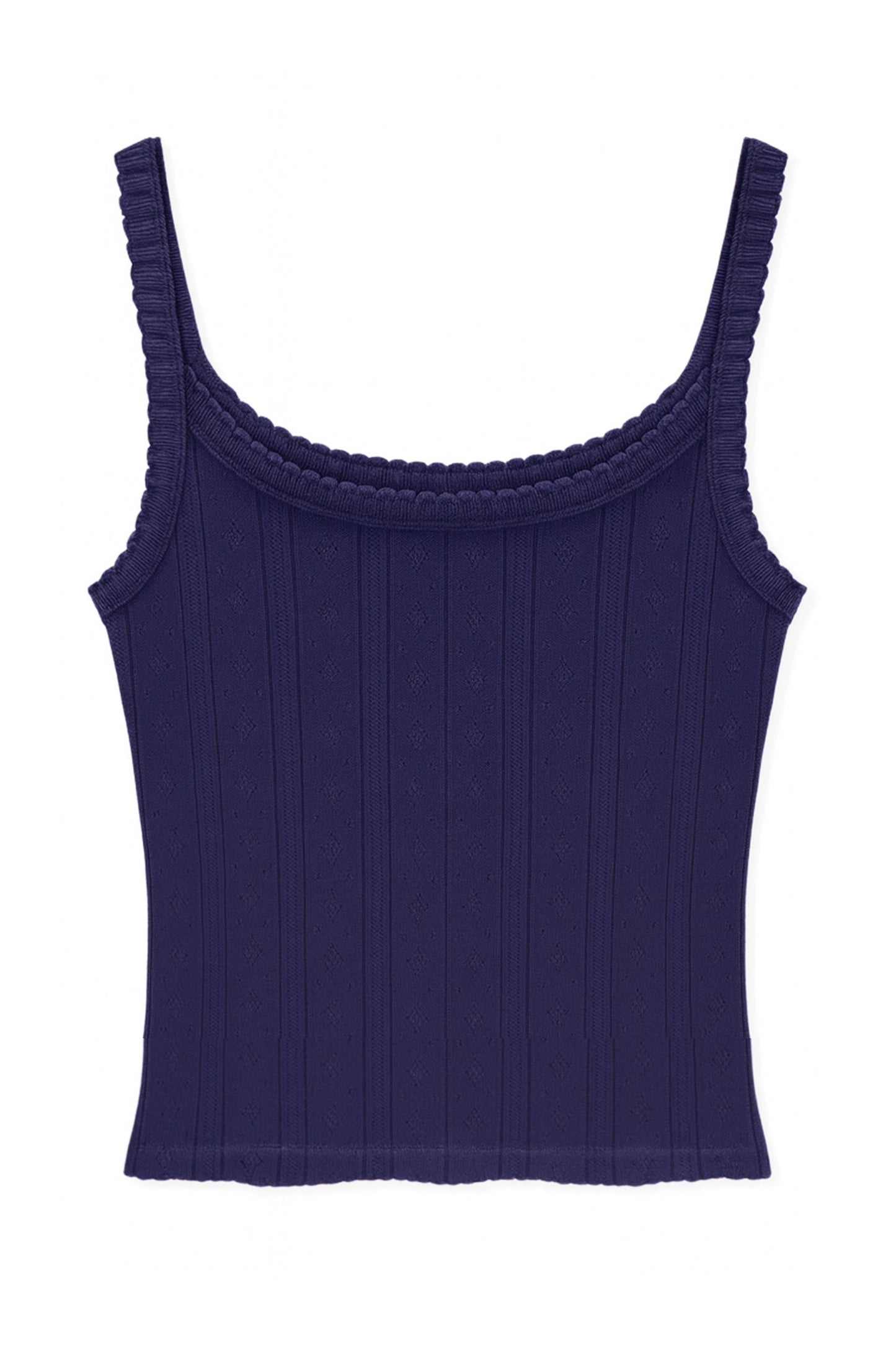 JUNIOR MARINA SOLID POINTELLE TANK TOP