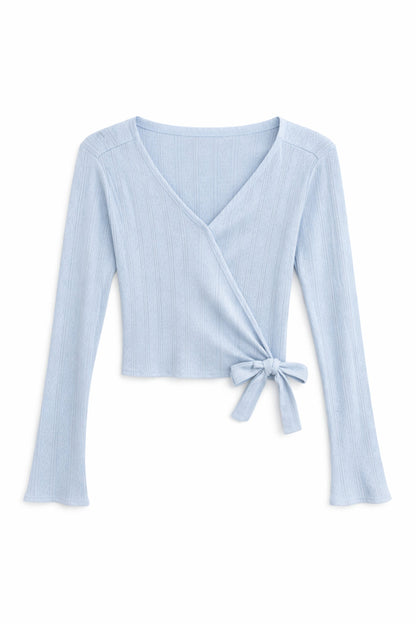 TWEEN MARINA WRAP TOP
