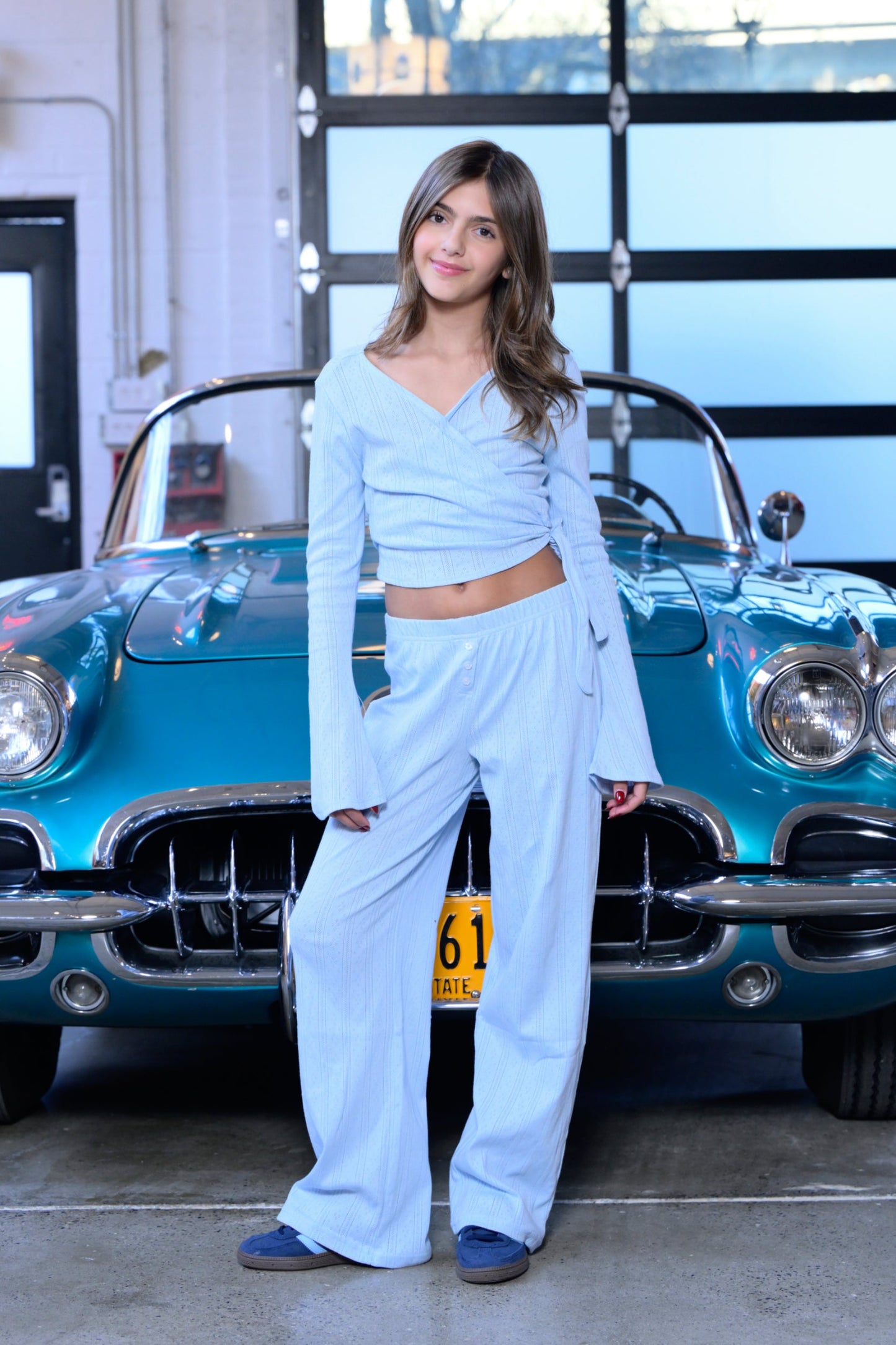 TWEEN MARINA WRAP TOP
